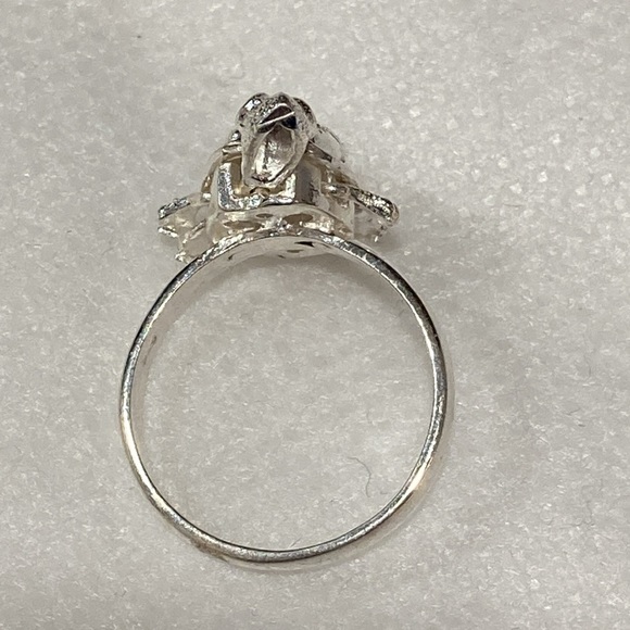NWOT - Mexican Silver Moveable Turtle Ring - Size 7.5 - Picture 6 of 9